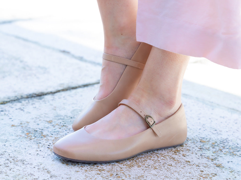agnes mary jane flat in sand on a model