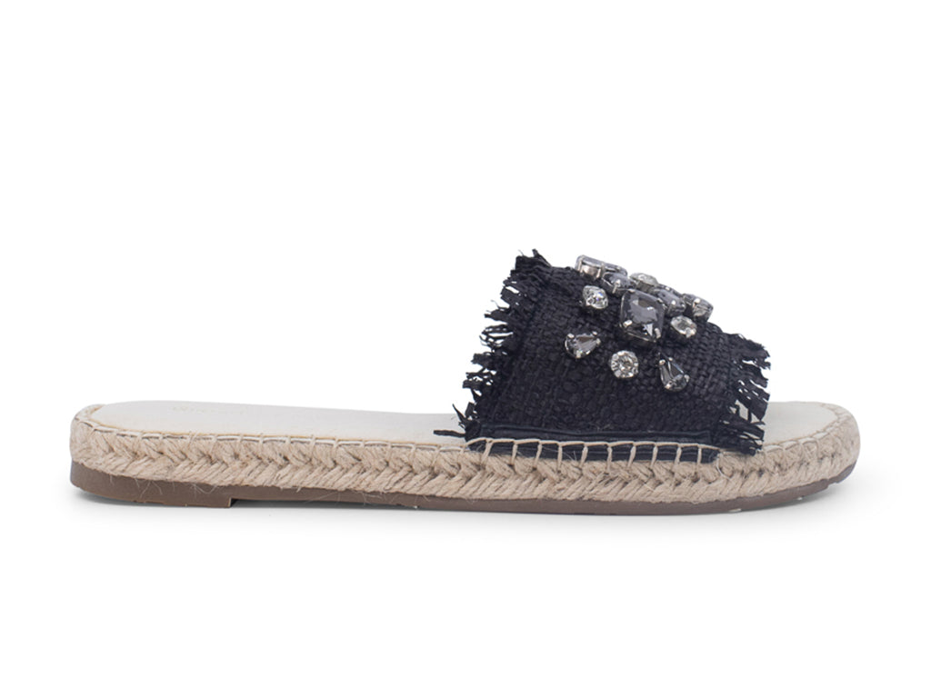 Ellis Black Raffia SS23