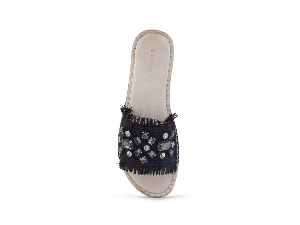 Ellis Black Raffia SS23