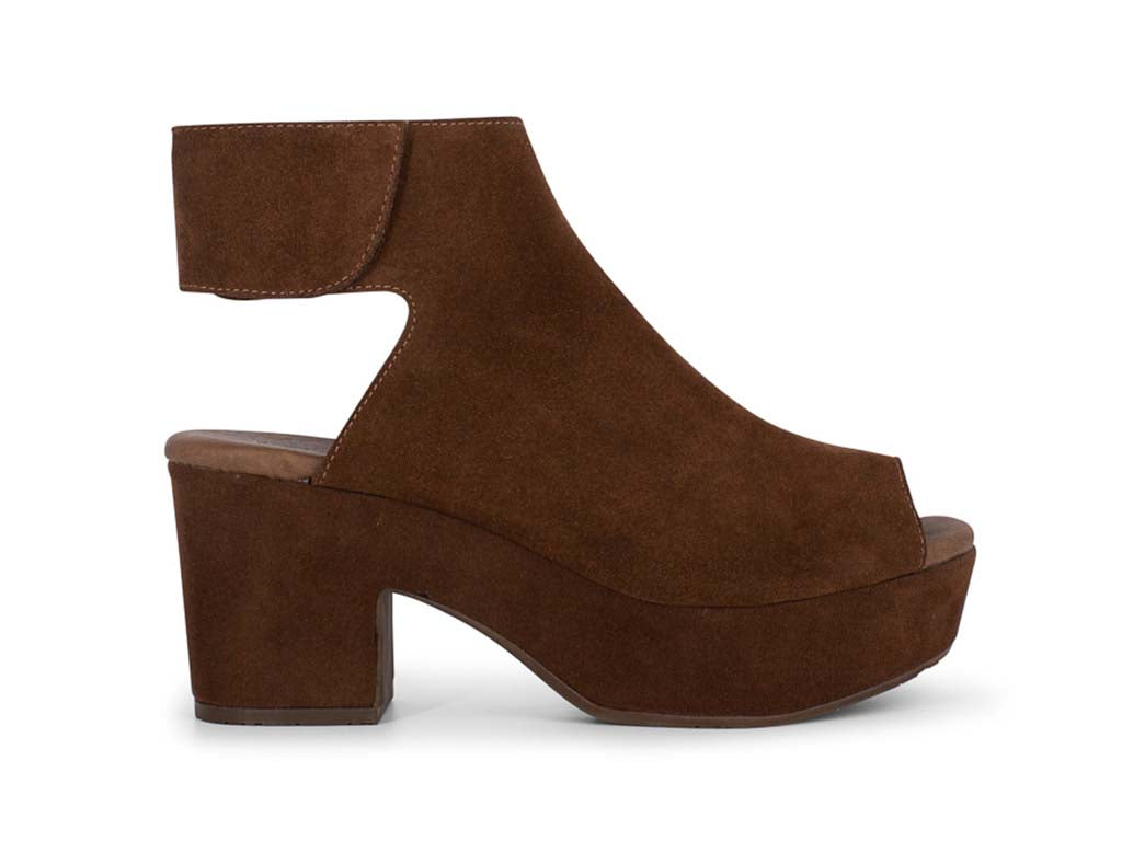 Gabby Chocolate Suede Sandals