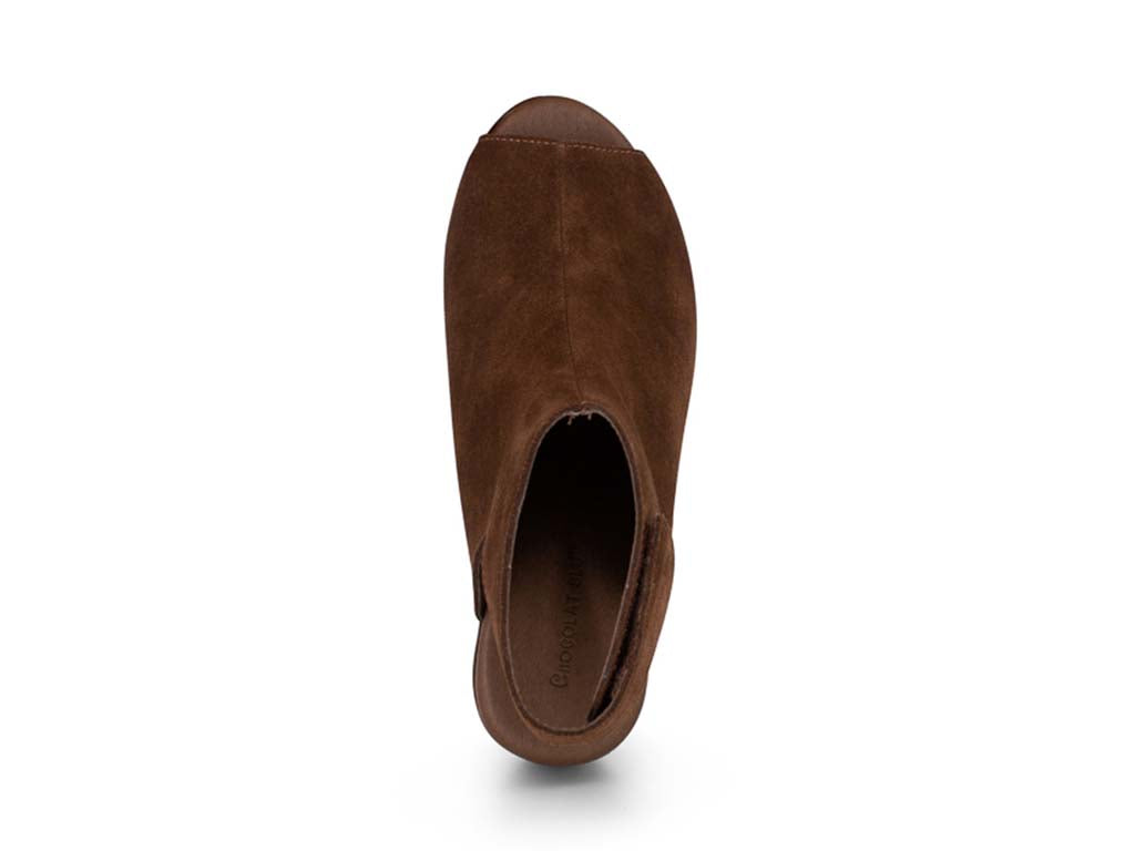 Gabby Chocolate Suede Sandals