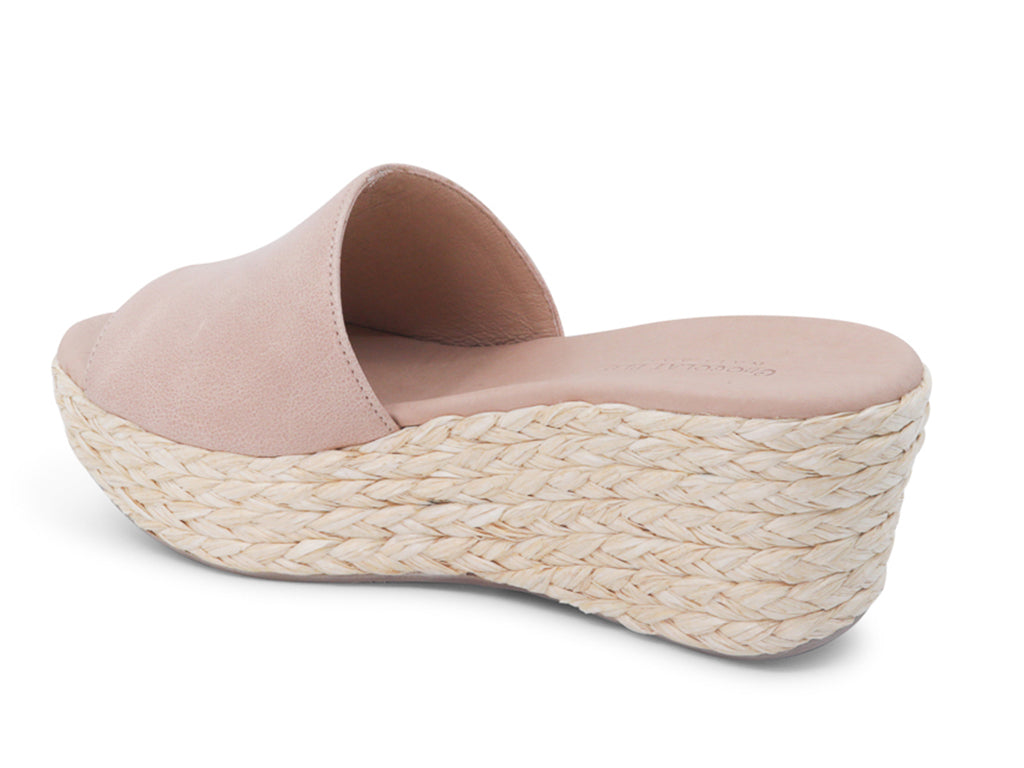 Yuri Nude Leather Slides
