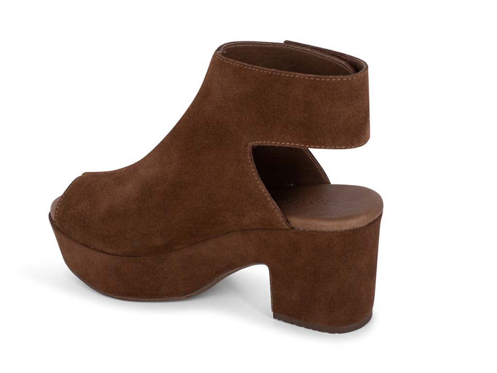 Gabby Chocolate Suede Sandals
