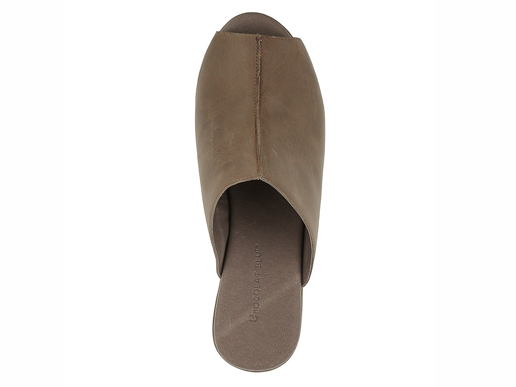 Gadis Khaki Leather Sandals