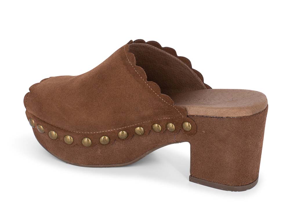 Genessis Chocolate Suede Clogs
