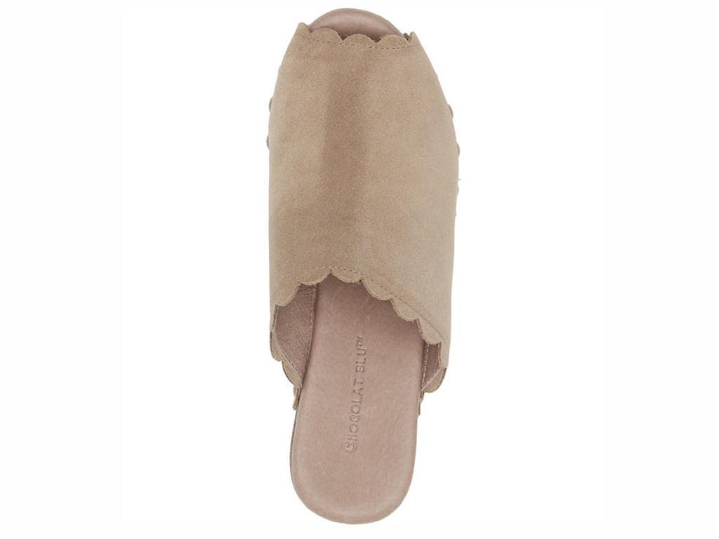 Genessis Taupe Suede Clogs